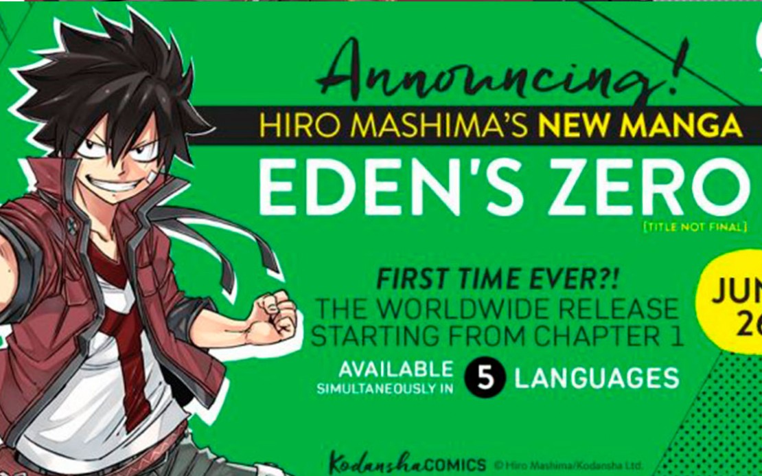 El nuevo manga de Hiro Mashima se llama Eden’s Zero